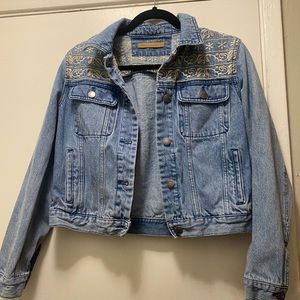 Rebecca Minkoff Embroidered Verona Denim Jacket - Great used condition!